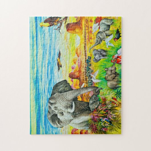 Foto Puzzle mit Geschenkboxen (Vertikal)