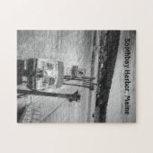 Foto-Puzzlespiel w/Box Dockside Boothbay Puzzle (Horizontal)