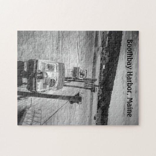 Foto-Puzzlespiel w/Box Dockside Boothbay Puzzle (Horizontal)