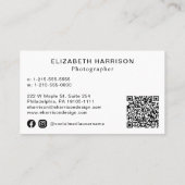 Foto QR Beruflich Visitenkarte (Rückseite)