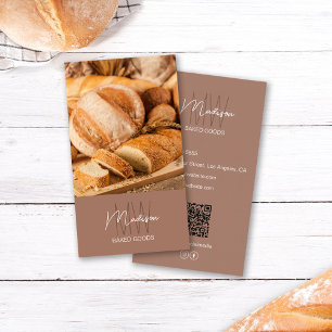 Foto QR Brown für das Logologo der Bäckerei Monogr Visitenkarte