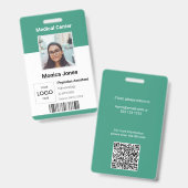 Foto QR Code Abzeichen Ausweis (Vorder- & Rückseite)