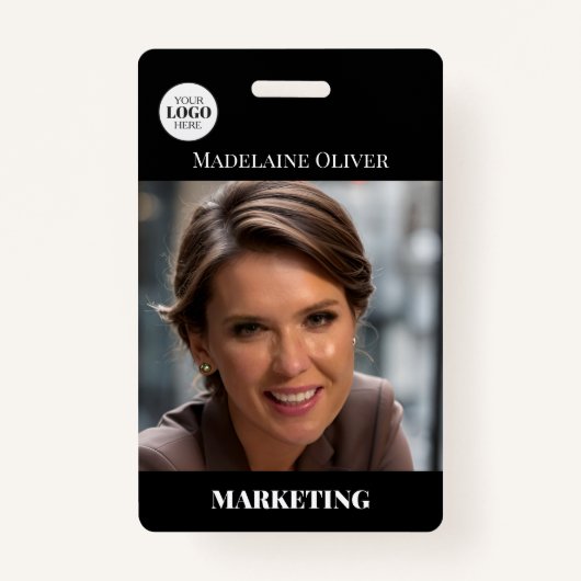 Foto QR Code Abzeichen für das Schwarze Logo der M Ausweis (Vorderseite)