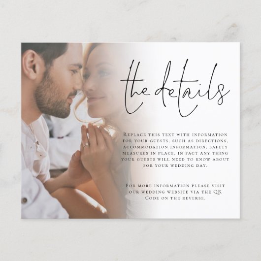 Foto QR Code Angaben zum Hochzeitsstichtag (Vorderseite)