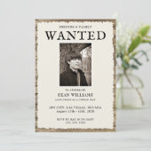 Foto & QR-Code Bachelor Weekend Einladung (Stehend Vorderseite)