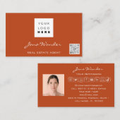 Foto QR Code Blogger-Rose für Social Media-Logos Visitenkarte (Vorne/Hinten)