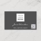 Foto QR Code Blogger Rose Grau für Social Media-Lo