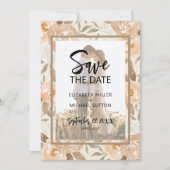Foto QR Code Blumenhochzeit speichern das Datum Save The Date (Vorderseite)