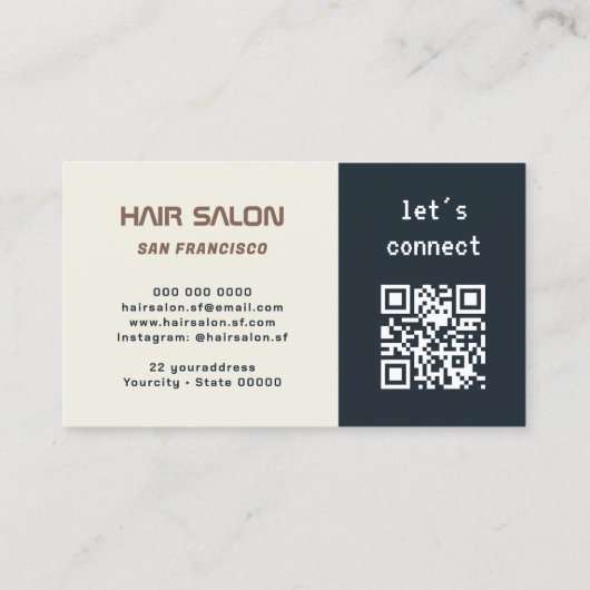 Foto QR Code Business Card Visitenkarte (Rückseite)