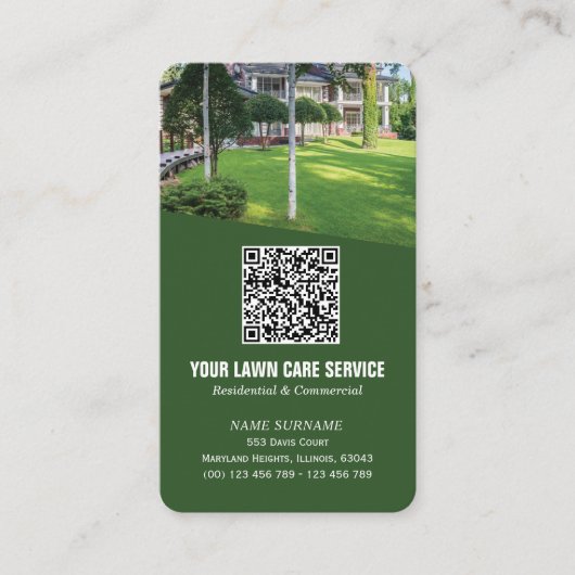 Foto QR Code Business Card Visitenkarte (Vorderseite)