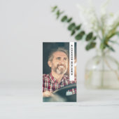 Foto QR Code Business Card Visitenkarte (Stehend Vorderseite)