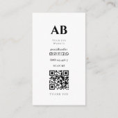 Foto QR Code Business Card Visitenkarte (Rückseite)