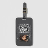 Foto QR Code Business Company Gepäckanhänger (Vorderseite Vertikal)