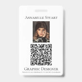 Foto QR-Code Business Company Large Ausweis (Rückseite)