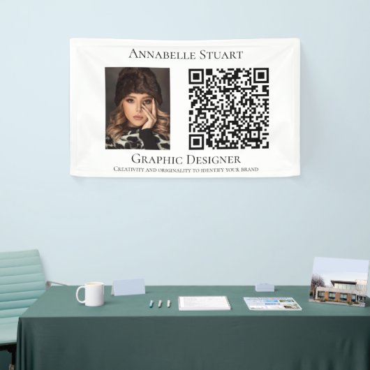 Foto QR-Code Business Company Large Banner (Messeveranstaltung)