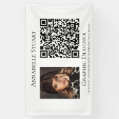 Foto QR-Code Business Company Large Banner (Vertikal)