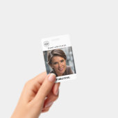 Foto QR Code Einfaches Logo-Abzeichen für Mitarbei Ausweis (Handheld)