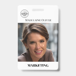 Foto QR Code Einfaches Logo-Abzeichen für Mitarbei Ausweis