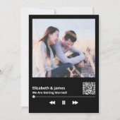 Foto QR Code Einzigartige Einladung zur Hochzeit (Vorderseite)