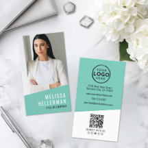 Foto-QR-Code Firmenlogo vertikal