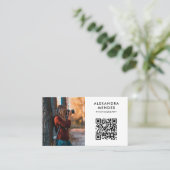 Foto QR Code, Fotograf Visitenkarte (Stehend Vorderseite)