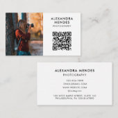 Foto QR Code, Fotograf Visitenkarte (Vorne/Hinten)