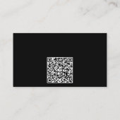 Foto QR-Code | Fotografie Schwarz Visitenkarte (Rückseite)