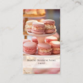 Foto QR-Code für Bäckereien rosa Visitenkarte (Vorderseite)