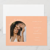 Foto QR-Code für Boho Arch Save the Date Einladung (Vorne/Hinten)