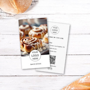 Foto QR-Code für das Bakenlogo weiße Visitenkarte