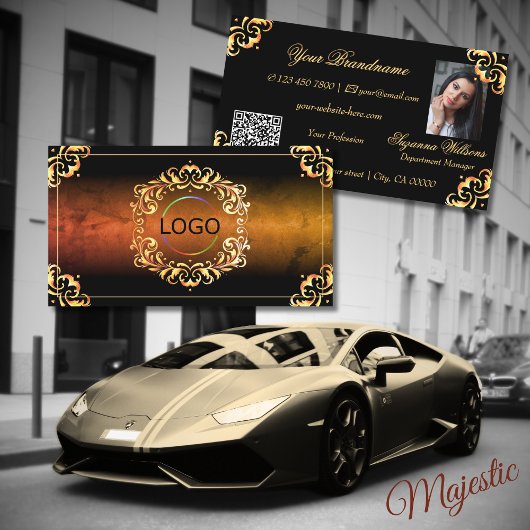 Foto QR-Code für das Logo "Schwarz und Gold" aus M Visitenkarte