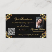Foto QR-Code für das Logo "Schwarz und Gold" aus M Visitenkarte (Rückseite)