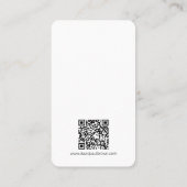 Foto QR-Code für den vertikalen Minimalistischen A Visitenkarte (Rückseite)
