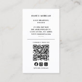 Foto QR-Code für die Haarspange (Hair Braiding Sty Visitenkarte (Rückseite)