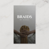 Foto QR-Code für die Haarspange (Hair Braiding Sty Visitenkarte (Vorderseite)