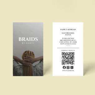 Foto QR-Code für die Haarspange (Hair Braiding Sty Visitenkarte