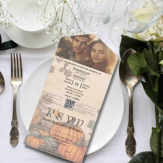 Foto QR-Code für Herbsternte All In One Einladung