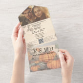 Foto QR-Code für Herbsternte All In One Einladung (Abreißen)