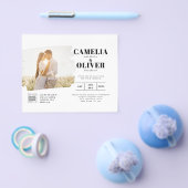 FOTO QR CODE für Hochzeit Einladende UAWG Flyer (Einzeln)