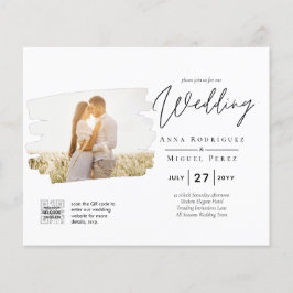 FOTO QR CODE für Hochzeit Einladende UAWG Flyer