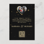 Foto QR-Code für Hochzeitdetails Begleitkarte (Rückseite)