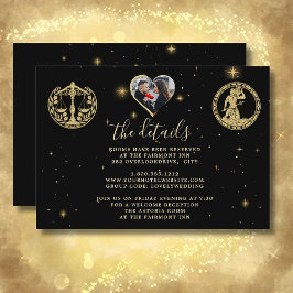 Foto QR-Code für Hochzeitdetails Begleitkarte