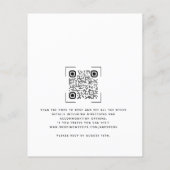 FOTO QR Code für Hochzeitsfeiern (Rückseite)