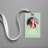 Foto QR-Code für Mitarbeiter - Grüne Anwendung Ausweis