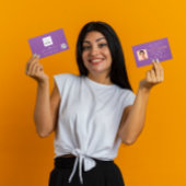 Foto QR-Code für Social Media-Logos Lila machen Visitenkarte