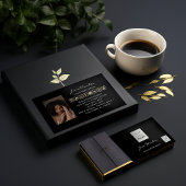 Foto QR-Code für Social Media-Logos macht Schwarze Visitenkarte