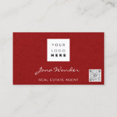 Foto QR-Code für Social Media-Logos Visitenkarte (Vorderseite)