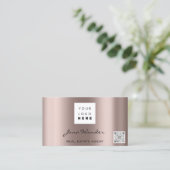 Foto QR-Code für Social Media-Logos Visitenkarte (Stehend Vorderseite)