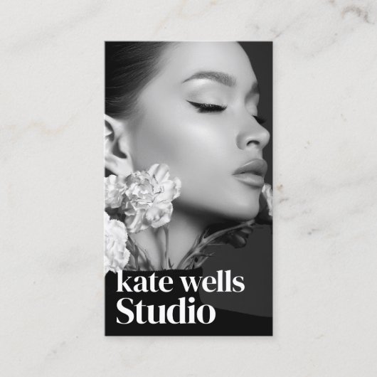 Foto QR-Code für Vertikalinstagramm Visitenkarte (Vorderseite)