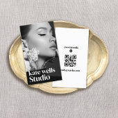 Foto QR-Code für Vertikalinstagramm Visitenkarte